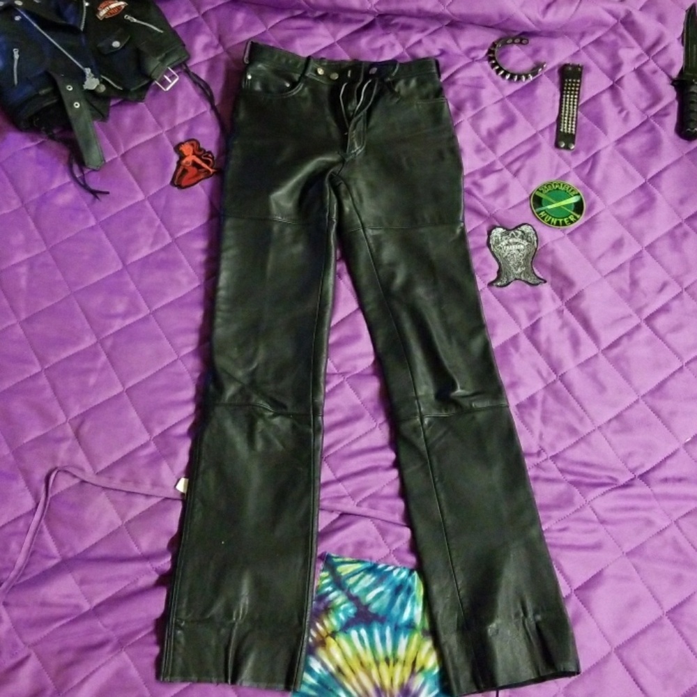 Leather Motorcycle Pants MAKE ME AN OFFER